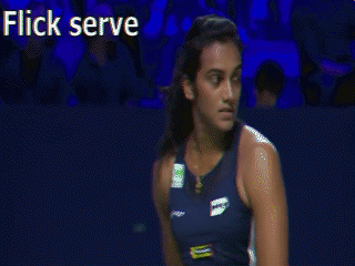 Flick serve